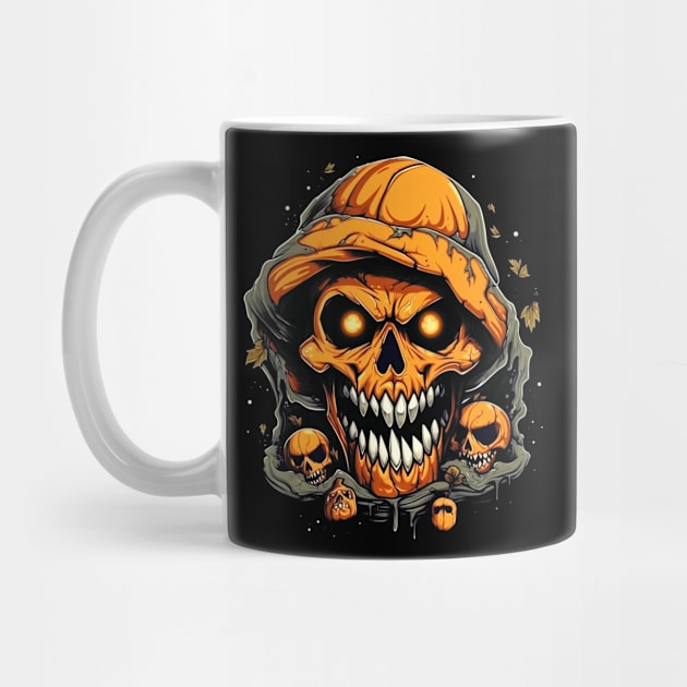 Eerie Halloween Ghoul Art - Spooky Season Delight by Captain Peter Designs